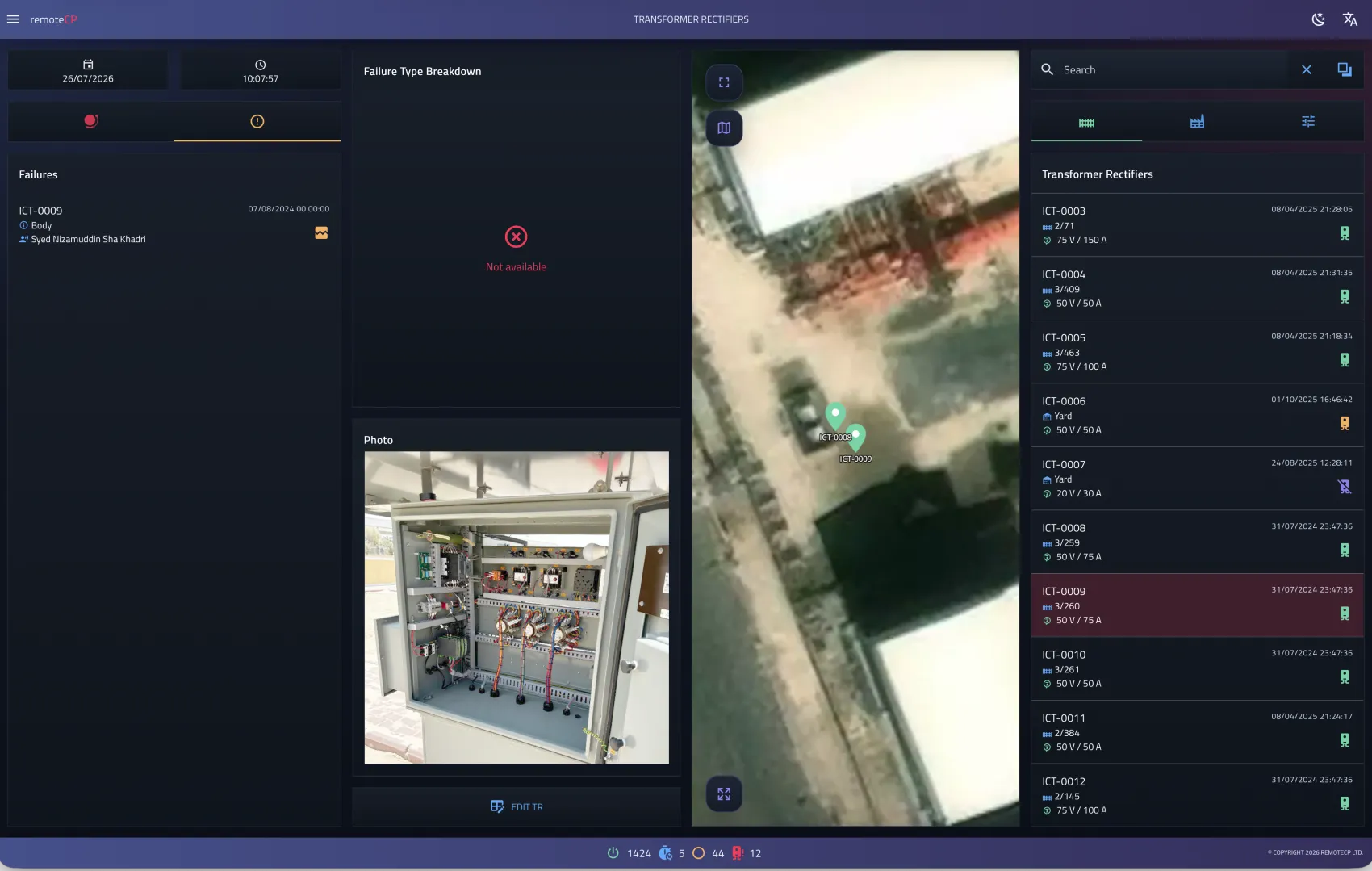 Asset Maintenance Operations Platform failure review and repair workflow screen